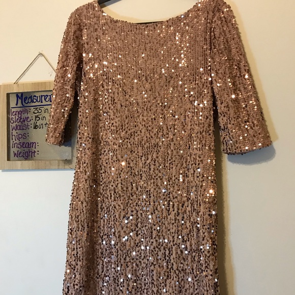 Pink Sequin Embellished Mini Dress - Picture 2 of 6